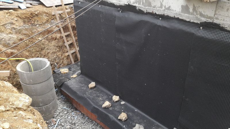 Waterproofing Membrane on Basement Wall